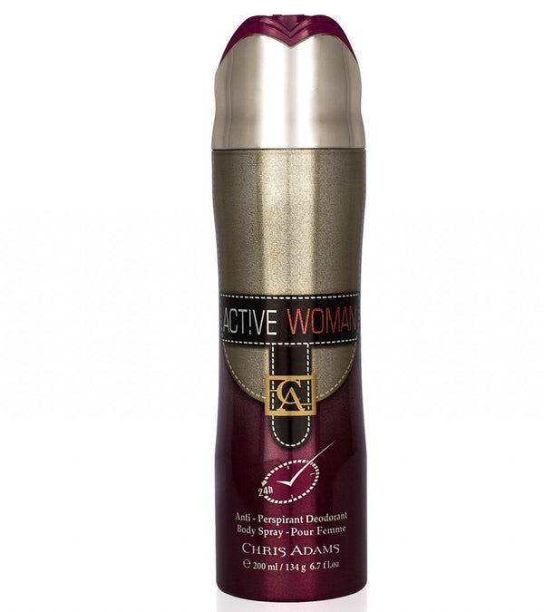 Chris Adams Perfume Active Woman Pour Femme Body Spray For Women